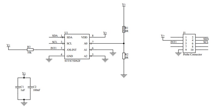 原理图 - STMicroelectronics STEVAL-MKI201V1K评估套件 原理图 - STMicroelectronics STEVAL-MKI201V1K评估套件